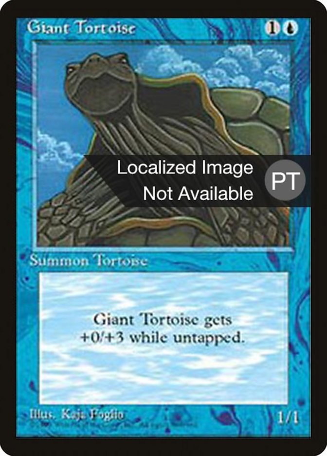 Giant Tortoise [Fourth Edition (Foreign Black Border)] | Boutique FDB TCG