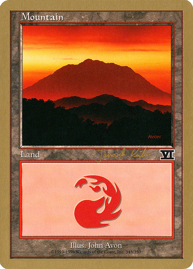 Mountain (jk343) (Janosch Kuhn) [World Championship Decks 2000] | Boutique FDB TCG