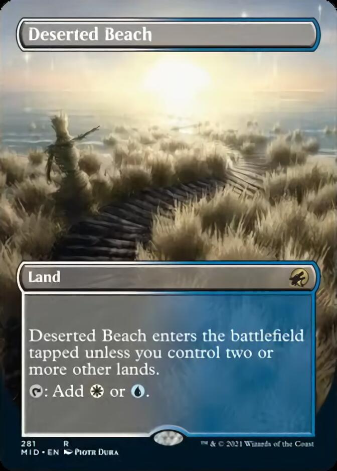 Deserted Beach (Borderless Alternate Art) [Innistrad: Midnight Hunt] | Boutique FDB TCG