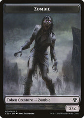 Human Soldier (003) // Zombie Double-Sided Token [Commander 2020 Tokens] | Boutique FDB TCG