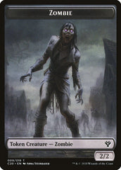 Human Soldier (005) // Zombie Double-Sided Token [Commander 2020 Tokens] | Boutique FDB TCG