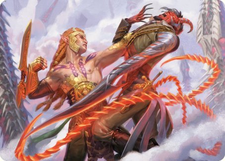 Tyvar's Stand Art Card [Phyrexia: All Will Be One Art Series] | Boutique FDB TCG