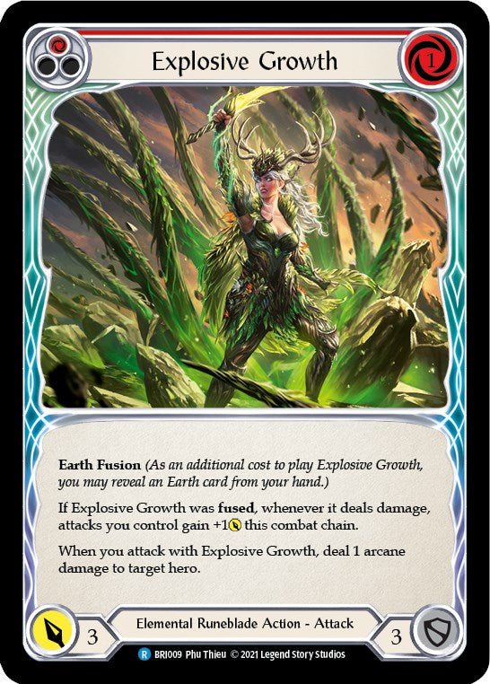 Explosive Growth (Red) [BRI009] (Tales of Aria Briar Blitz Deck)  1st Edition Normal | Boutique FDB TCG