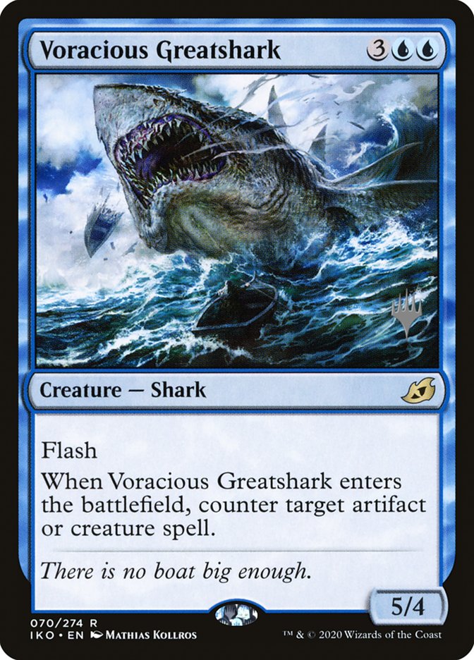 Voracious Greatshark (Promo Pack) [Ikoria: Lair of Behemoths Promos] | Boutique FDB TCG