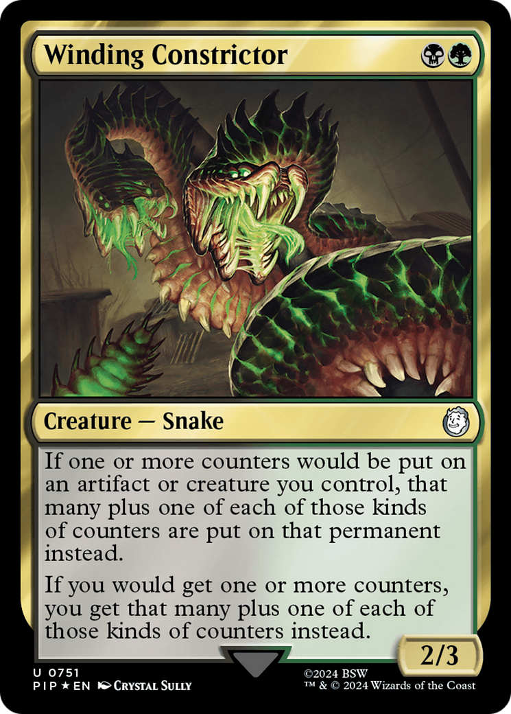 Winding Constrictor (Surge Foil) [Fallout] | Boutique FDB TCG