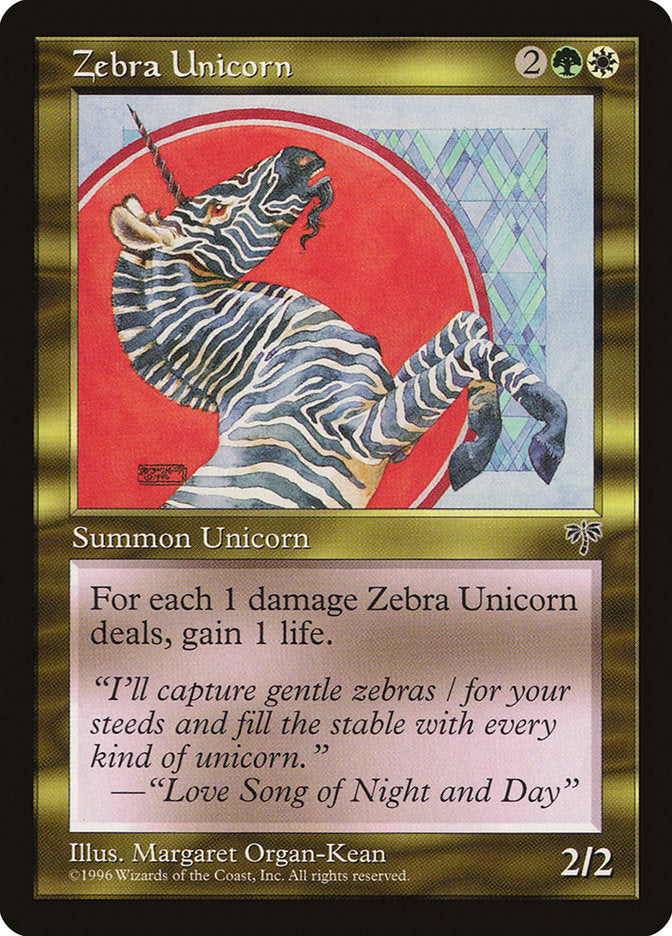 Zebra Unicorn [Mirage] | Boutique FDB TCG