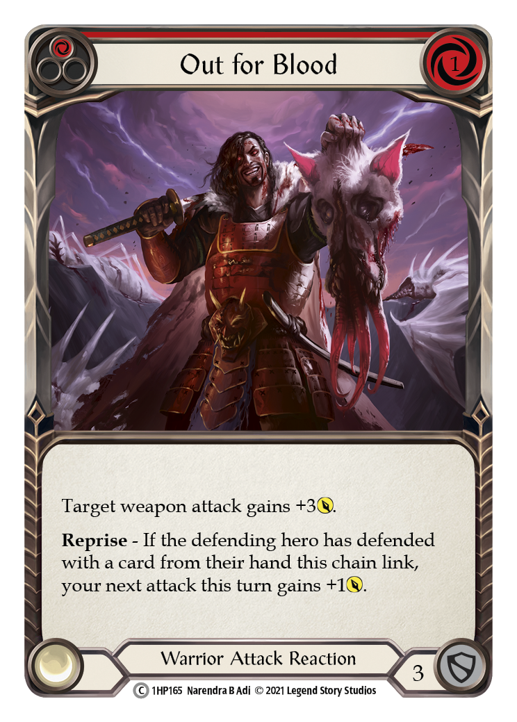 Out for Blood (Red) [1HP165] (History Pack 1) | Boutique FDB TCG