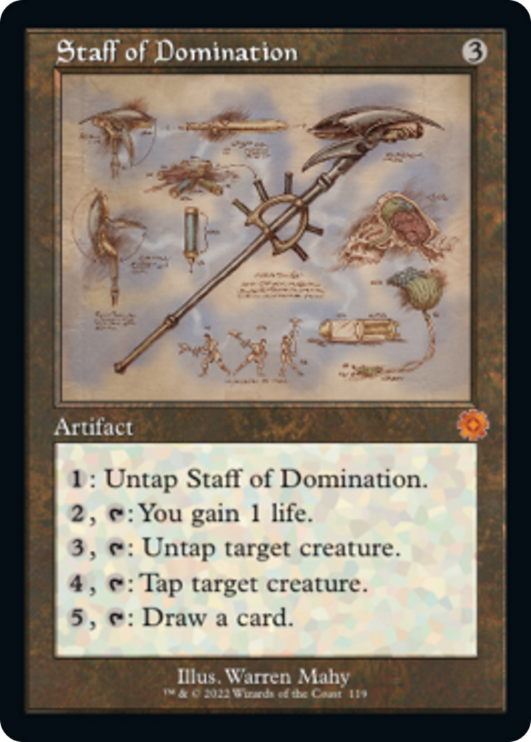 Staff of Domination (Retro Schematic) [The Brothers' War Retro Artifacts] | Boutique FDB TCG