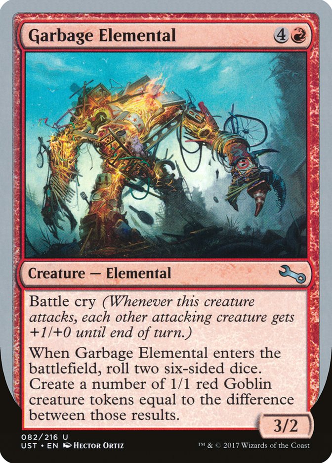 Garbage Elemental (3/2 Creature) [Unstable] | Boutique FDB TCG