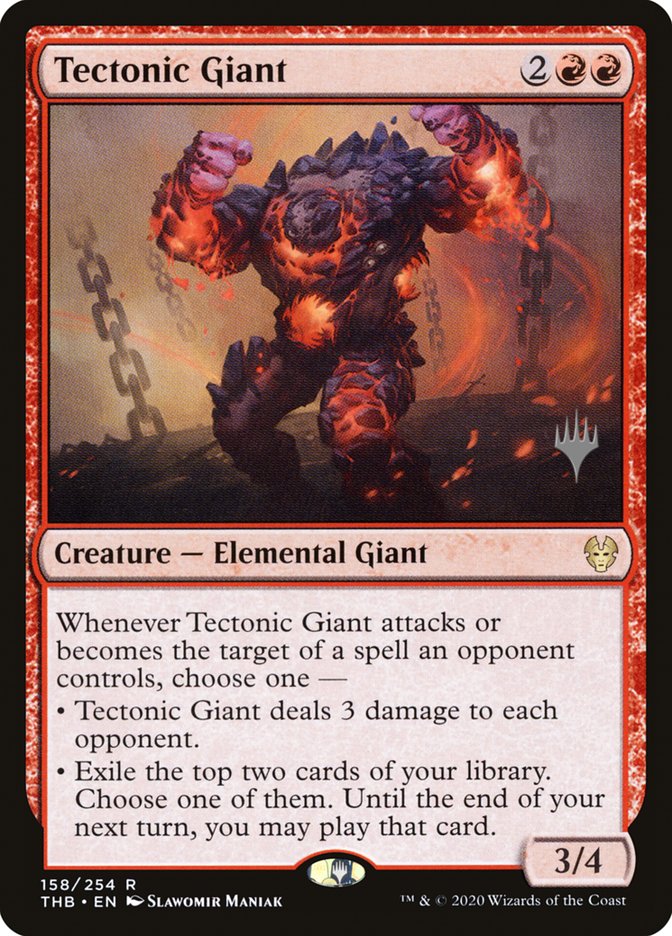 Tectonic Giant (Promo Pack) [Theros Beyond Death Promos] | Boutique FDB TCG