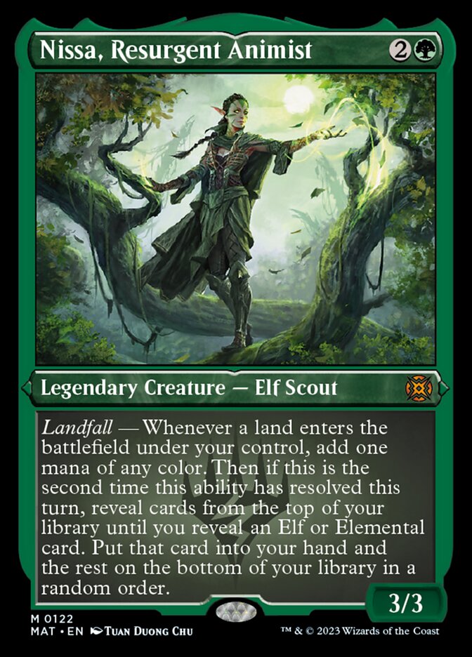 Nissa, Resurgent Animist (Foil Etched) [March of the Machine: The Aftermath] | Boutique FDB TCG