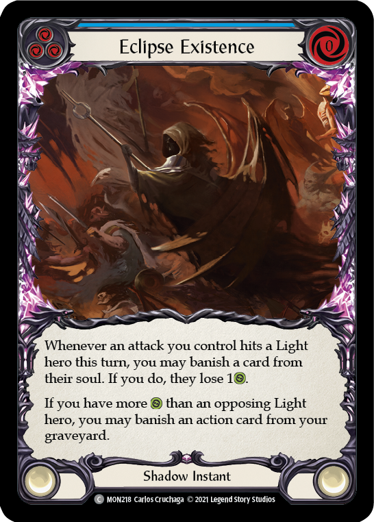 Eclipse Existence [MON218] (Monarch)  1st Edition Normal | Boutique FDB TCG