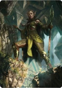 Nissa of Shadowed Boughs 1 Art Card [Zendikar Rising Art Series] | Boutique FDB TCG