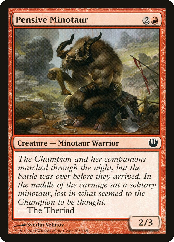 Pensive Minotaur [Journey into Nyx] | Boutique FDB TCG