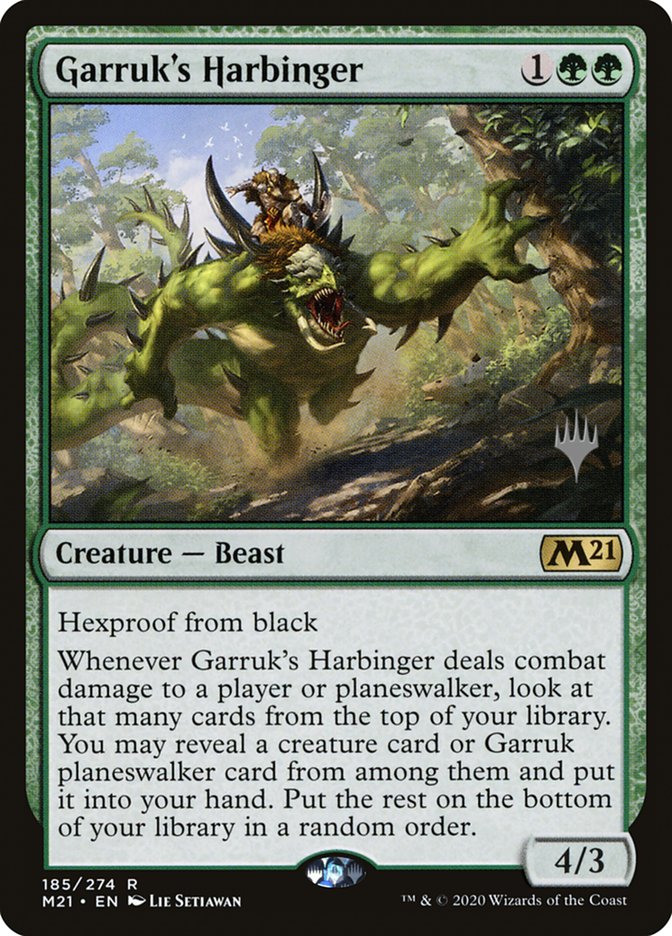 Garruk's Harbinger (Promo Pack) [Core Set 2021 Promos] | Boutique FDB TCG