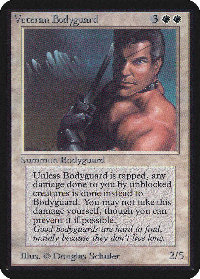 Veteran Bodyguard [Alpha Edition] | Boutique FDB TCG