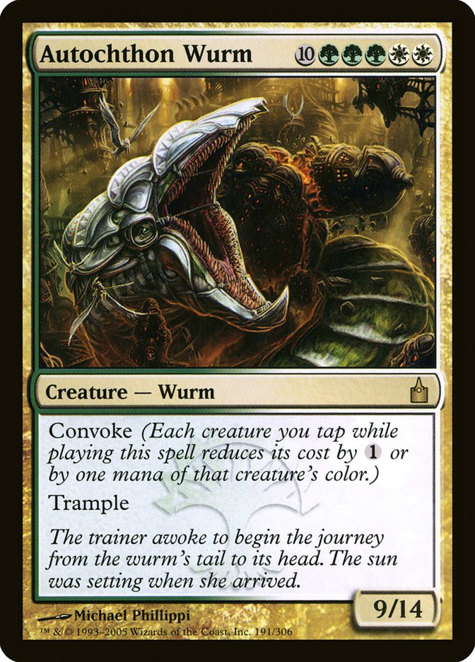 Autochthon Wurm [Ravnica: City of Guilds] | Boutique FDB TCG