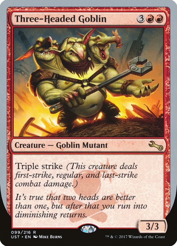 Three-Headed Goblin [Unstable] | Boutique FDB TCG