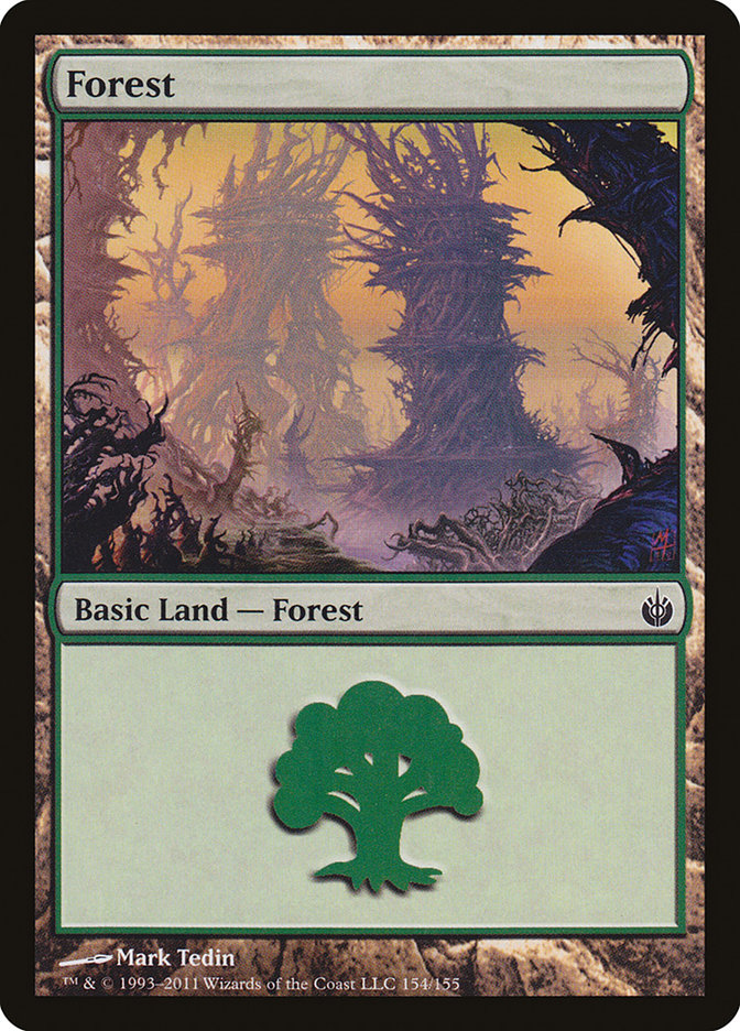 Forest (154) [Mirrodin Besieged] | Boutique FDB TCG