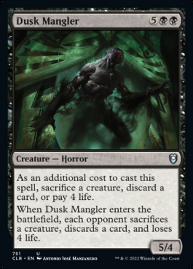 Dusk Mangler [Commander Legends: Battle for Baldur's Gate] | Boutique FDB TCG