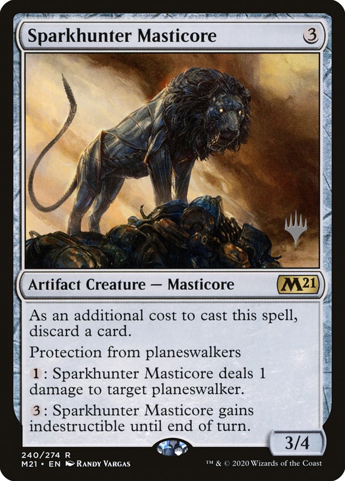 Sparkhunter Masticore (Promo Pack) [Core Set 2021 Promos] | Boutique FDB TCG