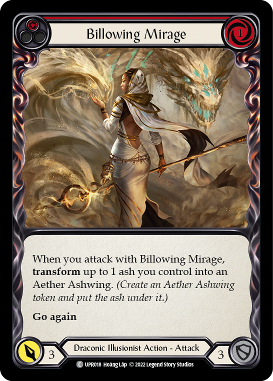 Billowing Mirage (Red) [UPR018] (Uprising)  Rainbow Foil | Boutique FDB TCG