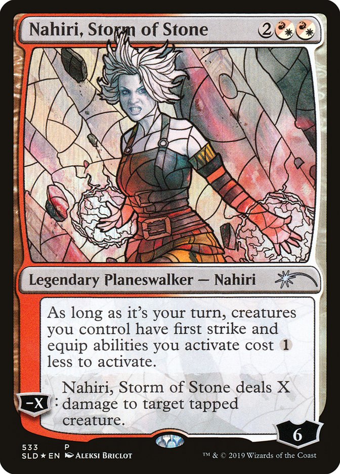Nahiri, Storm of Stone (Stained Glass) [Secret Lair Drop Promos] | Boutique FDB TCG