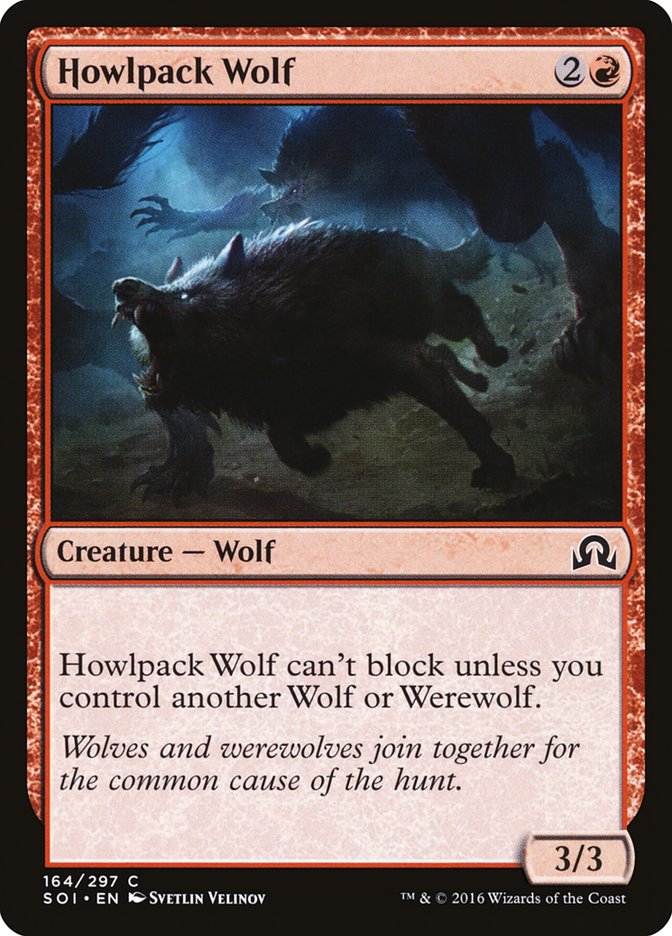 Howlpack Wolf [Shadows over Innistrad] | Boutique FDB TCG