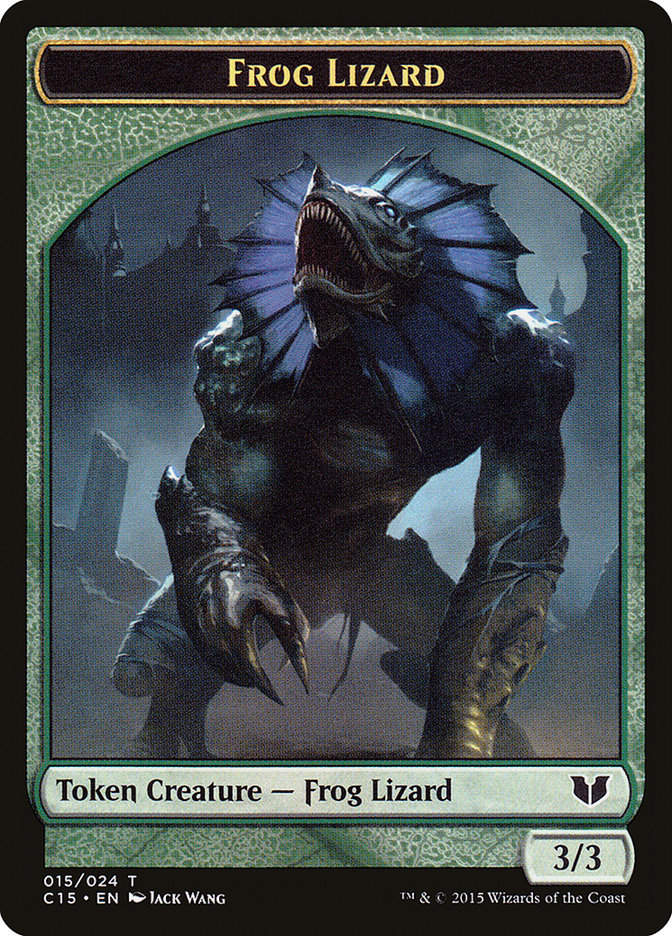 Frog Lizard // Germ Double-Sided Token [Commander 2015 Tokens] | Boutique FDB TCG