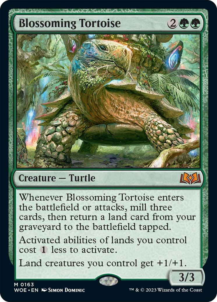 Blossoming Tortoise [Wilds of Eldraine] | Boutique FDB TCG