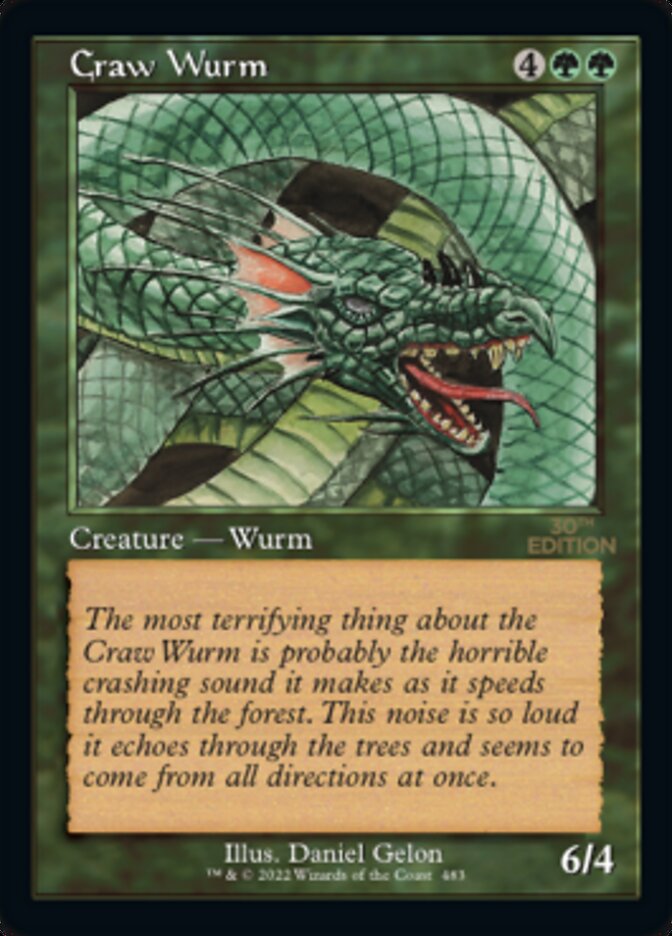 Craw Wurm (Retro) [30th Anniversary Edition] | Boutique FDB TCG