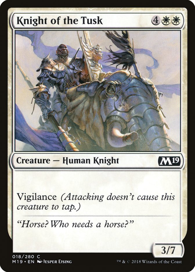 Knight of the Tusk [Core Set 2019] | Boutique FDB TCG