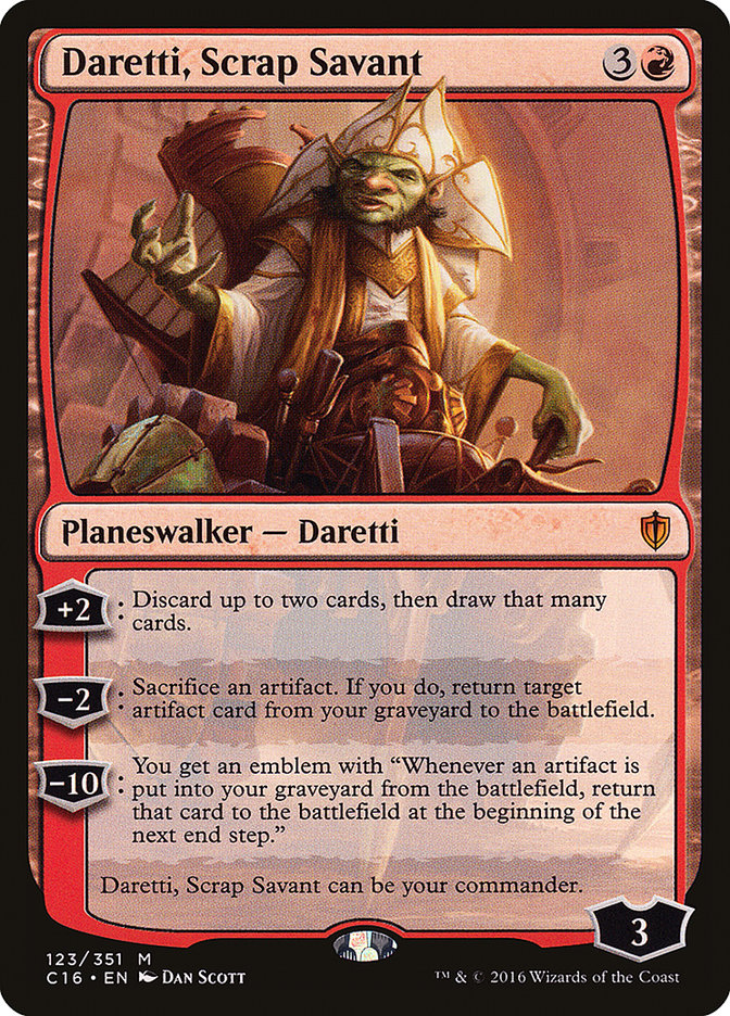 Daretti, Scrap Savant [Commander 2016] | Boutique FDB TCG