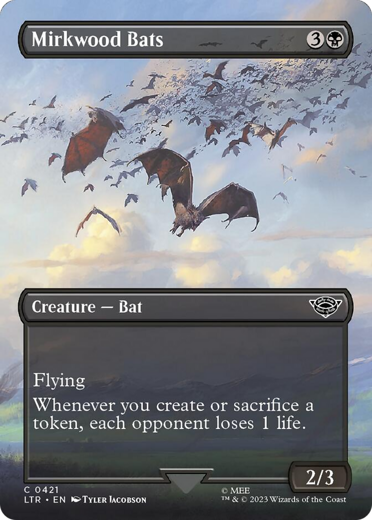 Mirkwood Bats (Borderless Alternate Art) [The Lord of the Rings: Tales of Middle-Earth] | Boutique FDB TCG