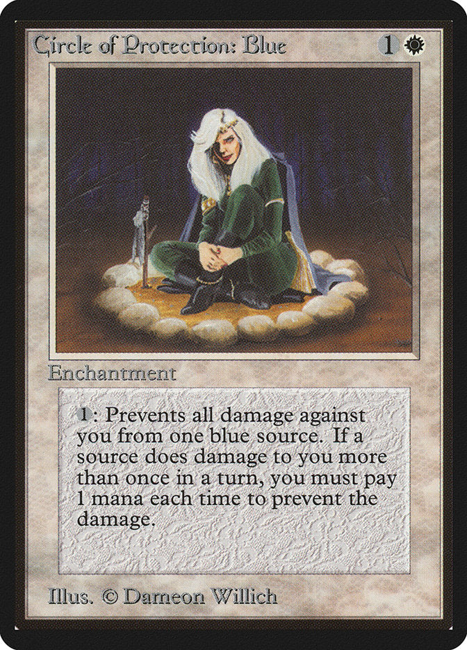 Circle of Protection: Blue [Beta Edition] | Boutique FDB TCG