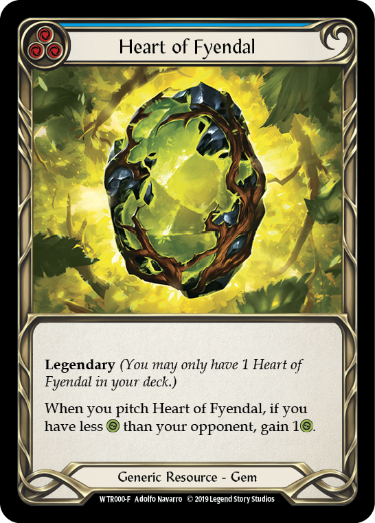 Heart of Fyendal [WTR000-F] (Welcome to Rathe)  Alpha Print Cold Foil | Boutique FDB TCG