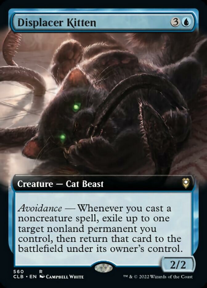 Displacer Kitten (Extended Art) [Commander Legends: Battle for Baldur's Gate] | Boutique FDB TCG