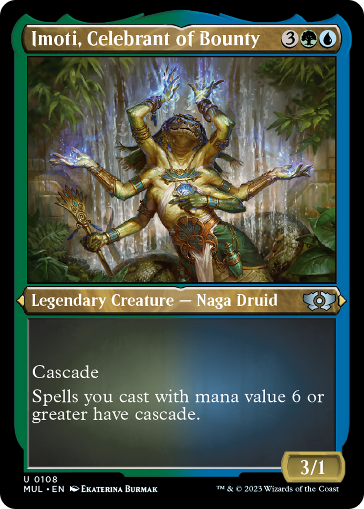 Imoti, Celebrant of Bounty (Foil Etched) [Multiverse Legends] | Boutique FDB TCG