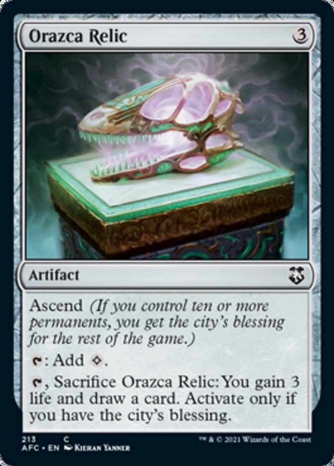 Orazca Relic [Dungeons & Dragons: Adventures in the Forgotten Realms Commander] | Boutique FDB TCG