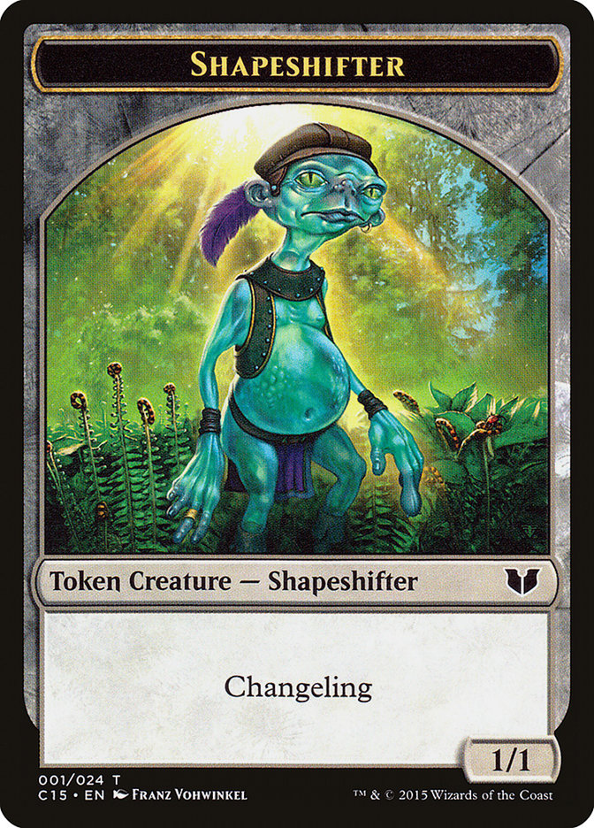 Shapeshifter // Shapeshifter Double-Sided Token [Commander 2015 Tokens] | Boutique FDB TCG