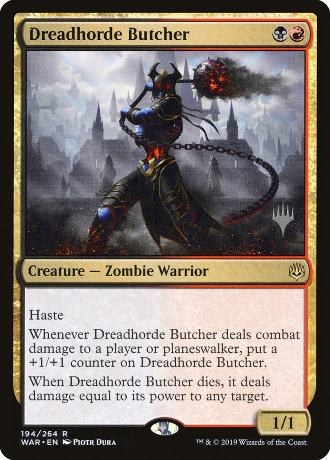 Dreadhorde Butcher (Promo Pack) [War of the Spark Promos] | Boutique FDB TCG