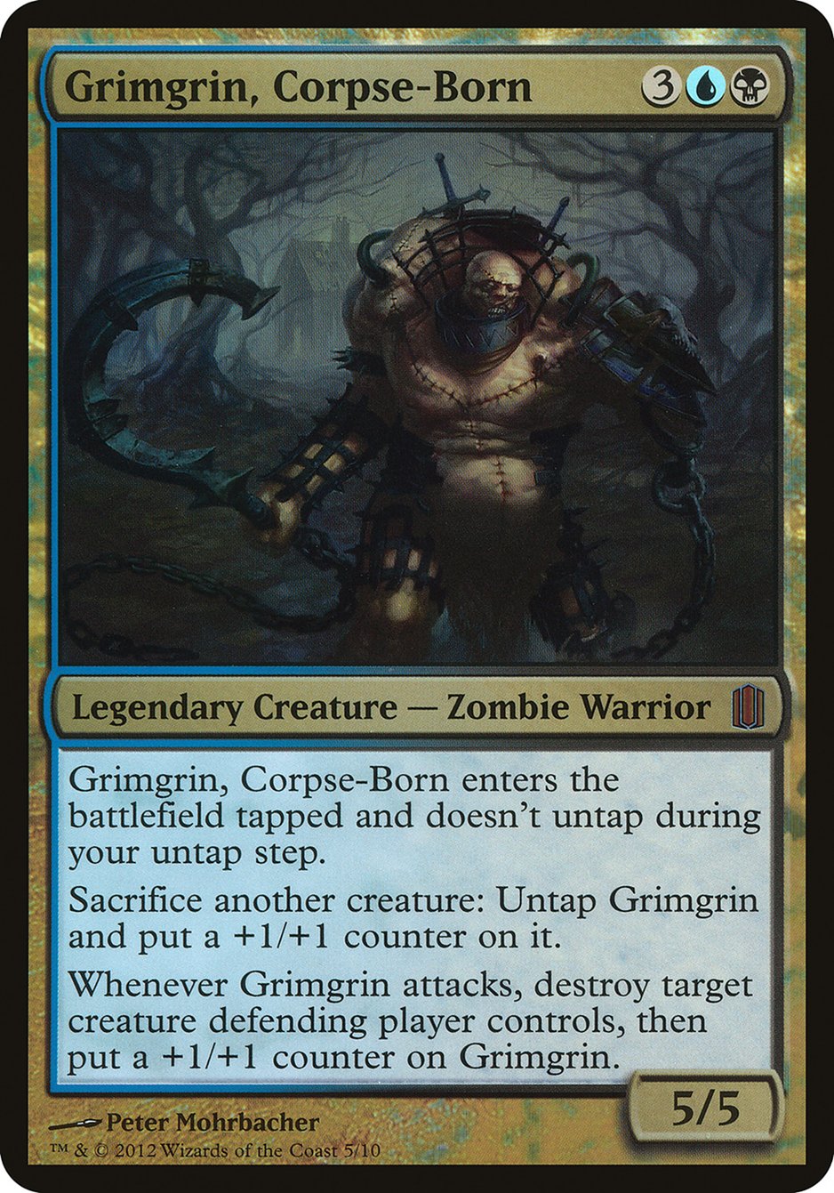 Grimgrin, Corpse-Born (Oversized) [Commander's Arsenal Oversized] | Boutique FDB TCG