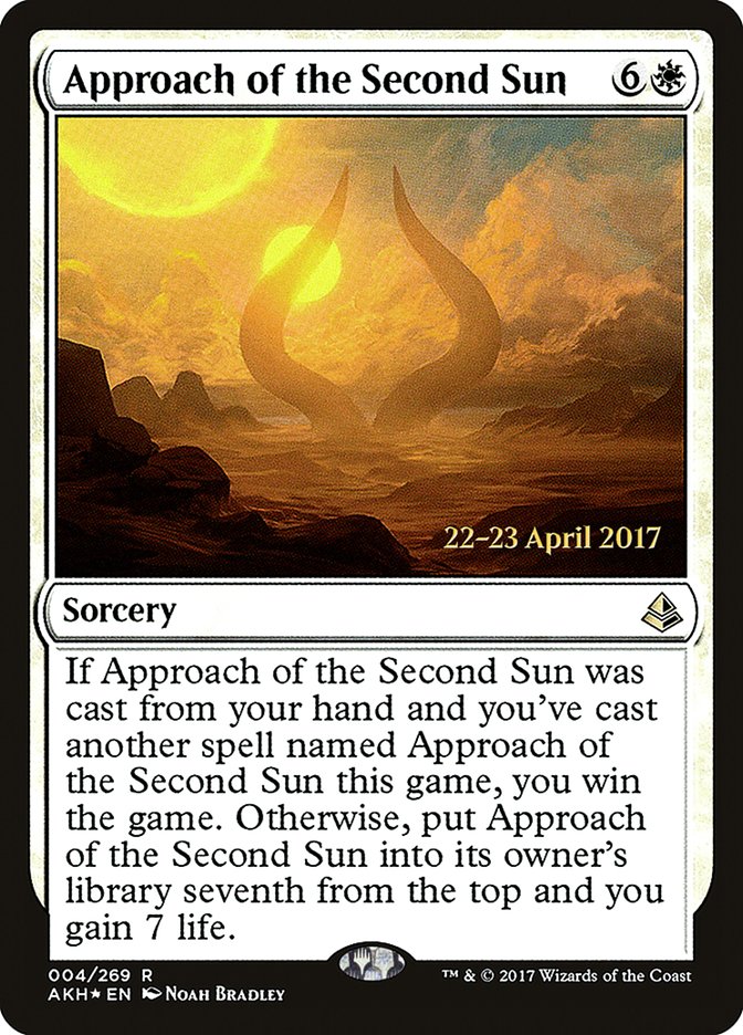Approach of the Second Sun [Amonkhet Prerelease Promos] | Boutique FDB TCG