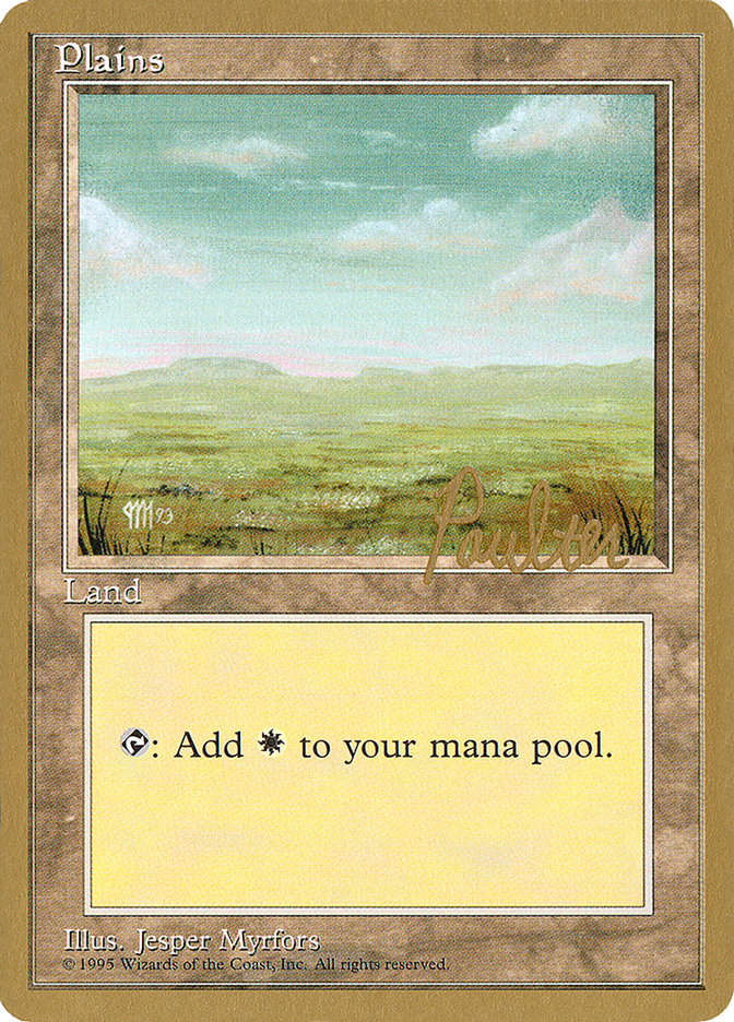 Plains (pp364) (Preston Poulter) [Pro Tour Collector Set] | Boutique FDB TCG