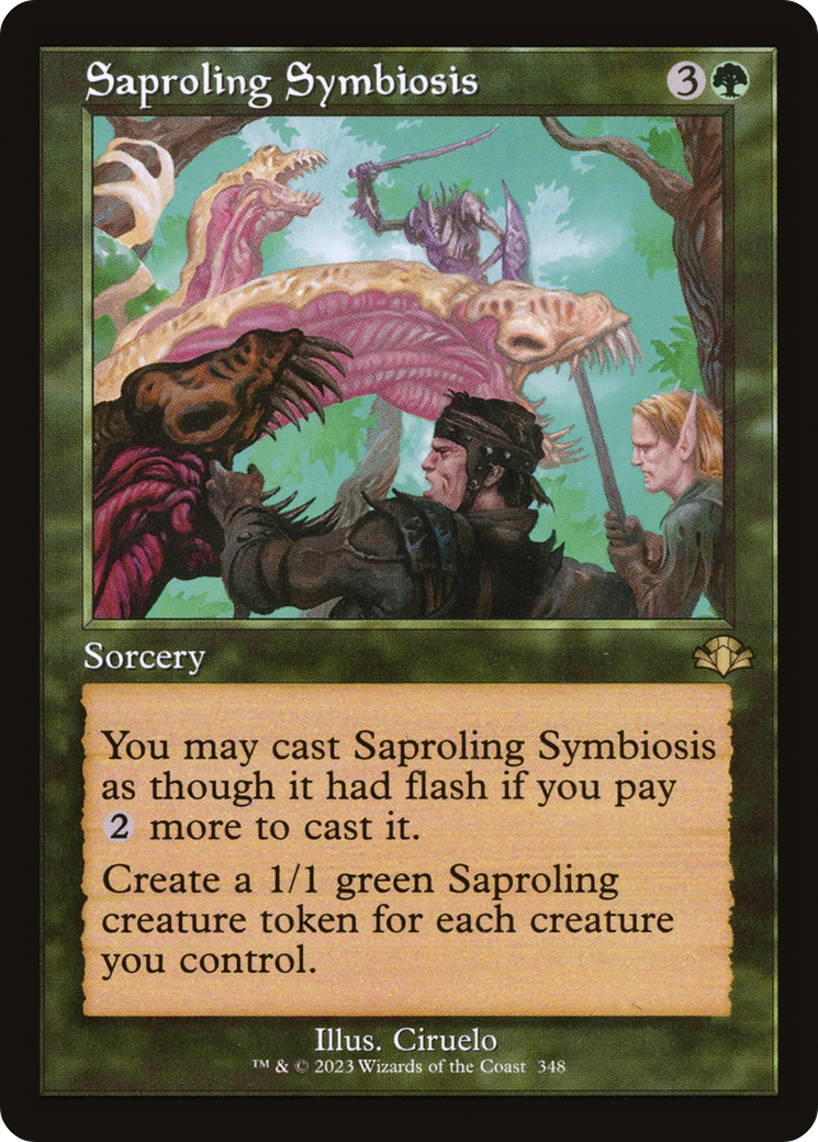 Saproling Symbiosis (Retro) [Dominaria Remastered] | Boutique FDB TCG