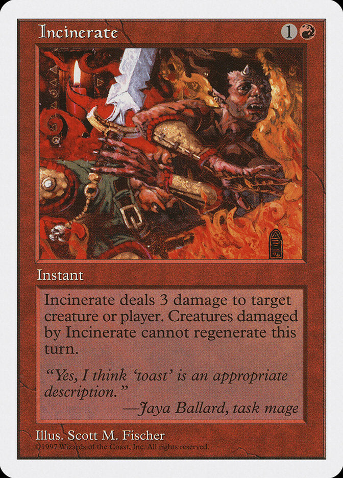 Incinerate [Fifth Edition] | Boutique FDB TCG