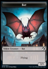 Human // Bat Double-Sided Token [Innistrad: Midnight Hunt Tokens] | Boutique FDB TCG