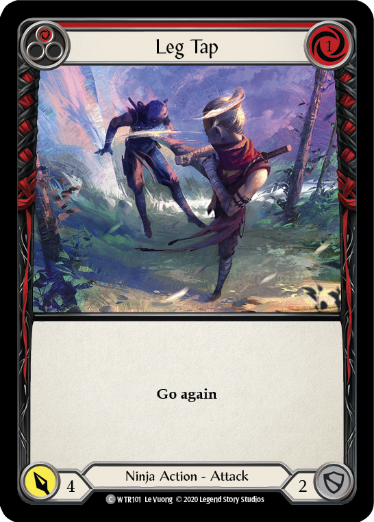 Leg Tap (Red) [U-WTR101] (Welcome to Rathe Unlimited)  Unlimited Normal | Boutique FDB TCG