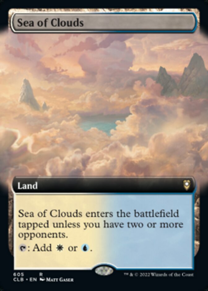 Sea of Clouds (Extended Art) [Commander Legends: Battle for Baldur's Gate] | Boutique FDB TCG