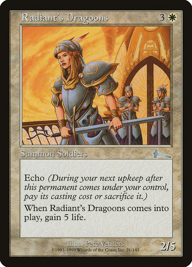 Radiant's Dragoons [Urza's Legacy] | Boutique FDB TCG